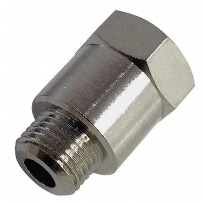 LEGRIS Metal Pipe Straight: Straight, 1/8 in x 1/8 in - Threaded Medium-Pressure Pipe Fittings