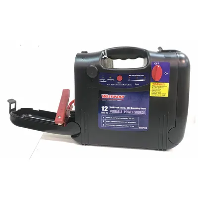 WESTWARD Portable Power Source: Charging, For 12 V DC Battery Volt, 1.5 A @ 12V - Handheld Power & Jump Starters