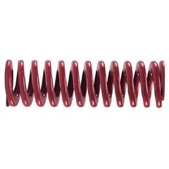 Cylindrical die spring with closed, ground ends. Made from silicon wire. Length of 1 1/4 in. Supplied in a 5-pack. Used in stamping dies, metal forming, and tooling to absorb shock and maintain force.
