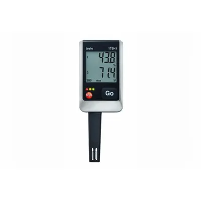 TESTO Data Logger: 0%to 100% Relative Humidity Measured, -4°F to 131°F, -20°C to 55°C - Temperature & Humidity Data Loggers