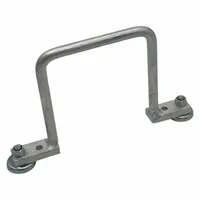 Magnetic Cable D-Ring: 3 in Max. Bundle Dia., Aluminum, Silver, 20 lb Holding Capacity (MPN MDR300)