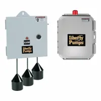 LIBERTY PUMPS Duplex Control Panel: Duplex, 3, 208/240/480V AC, 17 to 23 A, Tether Float, Plastic (MPN AE34=4-621)