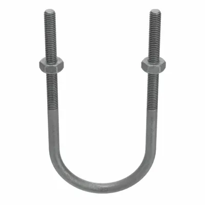Standard U-Bolt: 5/16"-18 Thread Size, For Pipe Size 2 in, 5 5/8 in Inside Ht - Standard U-Bolts