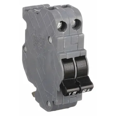 FEDERAL PACIFIC Miniature Circuit Breaker: 15 A Amps, 120/240V AC, 1 in Wd, 10kA at 120/240V AC - Federal Pacific Miniature Circuit Breakers