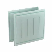 Link Air Filter: 24 in x 20 in x 1 in, 20 in Section Wd, 3 Sections, 2 Ply, MERV 8