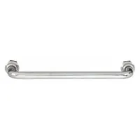 MONROE PMP Pull Handle: Threaded Holes, Stainless Steel, Silver, 5/16"-18 Screw Size, 0.31 in (MPN PH-0187)