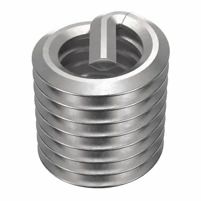 HELI-COIL Helical Insert: Tanged Tang Style, Free-Running, M6-1.00 Thread Size - Free-Running Tanged Helical Inserts