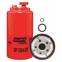 BALDWIN FILTERS Fuel Filter: Spin-On, 3 11/16 in Outside Dia, 1"-14 Thread Size, Cellulose, Mack (MPN BF1384-SP)