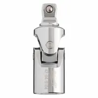MILWAUKEE Flex Socket Adapter: 1/2 in Output Drive Size, Square, 3 in Overall Lg, Chrome (MPN 42-04-9104)