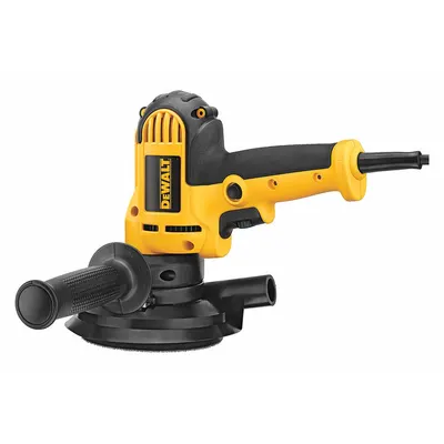 DEWALT Corded Sander: 5 in Dia, Rotary, Hook and Loop, Variable Speed, 3,700 RPM Max Disc Speed - Corded Disc Sanders
