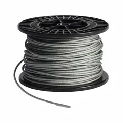 This 164 ft steel cable with a clear PVC finish is used with the Brady All Purpose Cable Lockout to secure multiple energy isolation points during lockout/tagout procedures. The cable is included and designed for locking out valves, breakers, and switches.