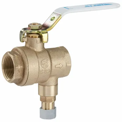 Watts 3/4 LFBRVM1TXTXC-80 Bronze Ball and Relief Valve, 3/4 in x 3/4 in, 400 psi - Non-Code Air, Inert Gas & Liquids Pressure Relief Valves