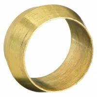 PARKER Compression Fitting Sleeve: 3/8 in OD Fitting Size, Compression, Brass, 10 PK (MPN 60C-6)