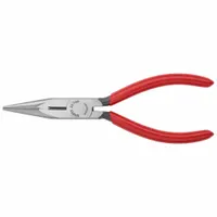 Long Nose Plier: 1 1/4 in Max Jaw Opening, 6 1/4 in Overall Lg, 2 in Jaw Lg, 1/8 in Tip Wd, Serrated (MPN 25 01 160)