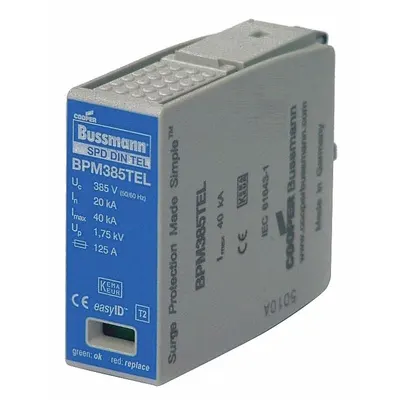 BUSSMANN Surge Protection Device: 30V AC/DC, 1 kA Nominal Discharge Current - DIN Rail Internal-Mount SPD Replacement Modules