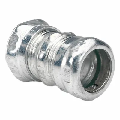 BRIDGEPORT Compression Fitting: Steel, 3/4 in Trade Size - Compression Conduit Couplings