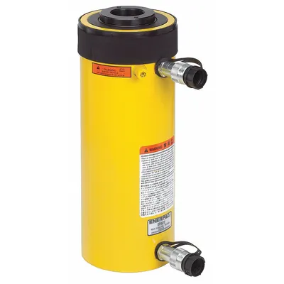 ENERPAC General Purpose Hydraulic Ram: 100 ton Nominal Capacity, 2 in Nominal Stroke Lg - General Purpose Hollow Rams