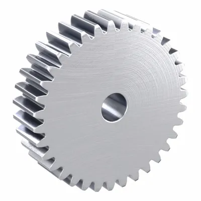 KHK GEARS Hubless Spur Gear: Module m 2.5, 35 Teeth, 15 mm Bore Dia, Stainless Steel - Hubless Metric Spur Gears