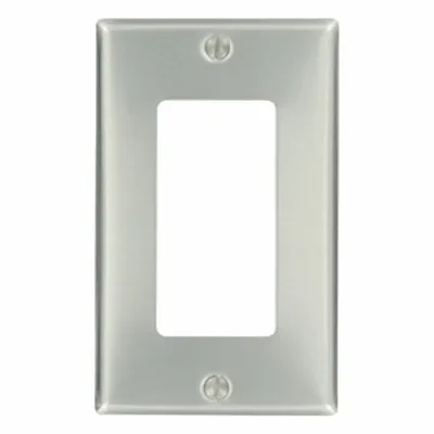 LEVITON Wall Plate: Duplex Outlet, 1 Gang - General Purpose Wall Plates