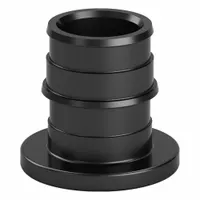 Polymer barbed plug for sealing PEX tubing ends in expansion-type connections. Features a 51/64 in inner diameter and uses an expansion PEX connection method. Suitable for plumbing and hydronic heating systems