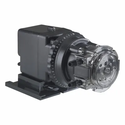 STENNER Peristaltic Chemical Metering Pump: 220V AC, 1/30 hp HP, 3 gpd Max. Flow Rate - Adjustable Flow Peristaltic Chemical Metering Pumps