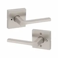 KWIKSET Door Lever Lockset: Privacy Lever Locksets, Nickel, ADA Compliant (MPN 730LSL-SQT-15-6AL-RCS)