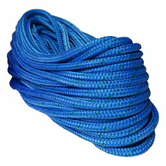 This 1/2-inch diameter double-braid dynamic rope is constructed from nylon and rated for a working load limit of 2,100 lb. Designed for rigging and climbing applications where shock-absorbing properties are required, it is suitable for industrial lifting, rescue operations, and arborist work.