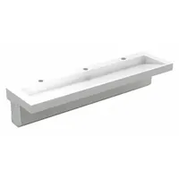 ACORN Wash Basin: 3803, White, Corterra®, 80 in Overall Lg, 22 in Overall Wd, 17 in Overall Ht (MPN 3803-09-H1-OCC11)