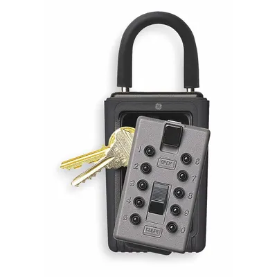 KIDDE Lock Box: Mechanical Combo Lock, 3 Key Capacity, 5 3/4 in Outside Ht - Padlock Lockboxes