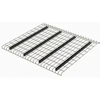 HUSKY Pallet Rack Decking: 46 in x 42 in, Waterfall, Std Wire Decking, 6 ga Decking, Silver (MPN 4246A4)