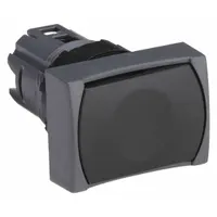 SCHNEIDER Flush Push Button: Black, 16 mm Mounting Size, Non-Metallic, Momentary (MPN ZB6DA2)