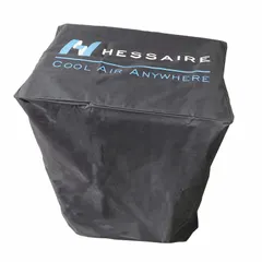 Canvas cover designed for portable evaporative coolers. Compatible with HESSAIRE model M250. Protects the unit from dust, debris, and weather elements when not in use.