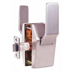 This TRIMCO passage paddle lockset is designed for interior doors requiring barrier-free access. It features a push up/pull up style and is ADA compliant for ease of use. Suitable for commercial, institutional, and industrial facilities where non-locking passage function is needed.
