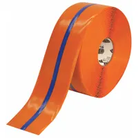 Floor Marking Tape: Extra-Durable, Solid with Center Line, Blue/Orange, 4 in x 100 ft, Mighty Line® (MPN 4ROBCTR)