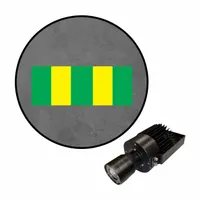 VISUAL WORKPLACE INC. Virtual Safety LED Walkway: Virtual Safety LED Walkway, Green/Yellow Stripe (MPN 66-3139-601EXT-PS408)