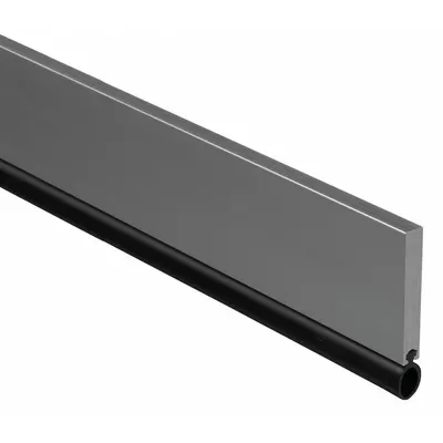 NATIONAL GUARD Door Weatherstripping: Bulb Insert, 6 ft Lg, 1 11/16 in Wd - Metal Leaf Weatherstripping