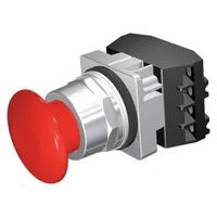 SIEMENS Mushroom Head Push Button: Non-Illuminated, Mushroom Head Profile, Non-Metallic, 30 mm, 2NO (MPN 52PM9W2F)
