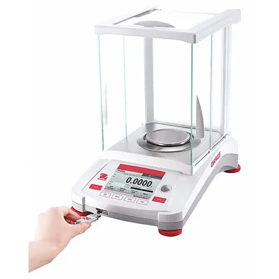 OHAUS Compact Bench Scale: 220 g Capacity, 0.001 g Readability, 0.001 g Repeatability - Precision Lab Balances