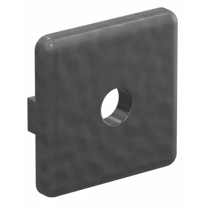FAZTEK End Cap: 15 Series, Inch, 1 1/2 in x 1 1/2 in x 1 1/2 in, Black, Plastic - End Caps