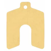 Slotted Shim,Untabbed,0.004" Thk,PK20: Untabbed, A Trade Size, 2 in Shim Lg, 2 in Shim Wd, 20 (MPN 42122)