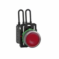 SCHNEIDER ELECTRIC Pilot Light: 22 mm Panel Mounting Size, Red, LED, XB5 Series (MPN XB5AW24B5)