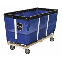 ROYAL BASKET TRUCKS Basket Truck: 15.3 cu ft, 600 lb, 50 in L x 23 in W x 23 in H, Blue, Wood (MPN G50-BBW-FWA-4UNN)