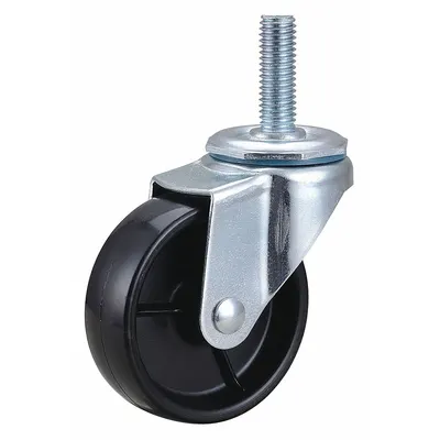 OEM Stem Caster: Swivel - Standard Threaded Stem Casters