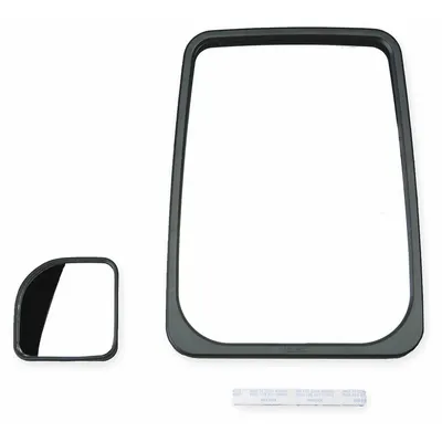 VELVAC Replacement Glass Kit: For Rectangular Mirror Shape, Flat, For 10 in Mirror Ht - Vehicle Mirror Accessories