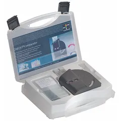 This water quality test kit measures silica levels in the range of 0 to 100 mg/L with a sensitivity of 5 mg/L. It includes 7 pieces of reagents for performing the analysis. Typical applications include monitoring silica in industrial water systems such as boilers and cooling towers to control scale formation.