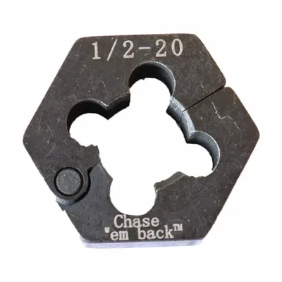 AME Automotive Rethread Die: Thread Repair Die, 1 in Overall Lg, 1 1/8 in Overall Wd - Wheel Stud Tools & Kits
