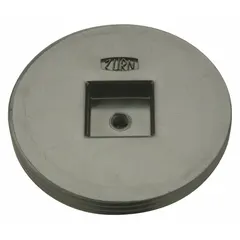 Threaded black countersunk cleanout plug for Schedule 40 pipe fittings. Provides access to drain or waste lines for inspection and cleaning. Size: 3 in.