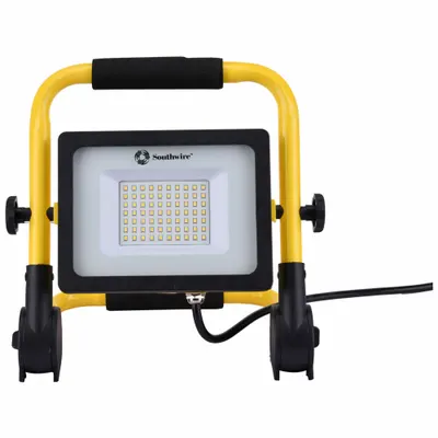 SOUTHWIRE Work Light: 5,000 lm Max Brightness, LED, 1, 1 Brightness Levels, 1 Lamp Heads - Floor Stand Lights