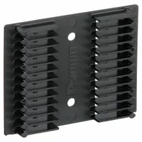 PANNET Splice Sleeve Holder: 2 1/2 in Overall Dp, 3 1/8 in Overall Wd, 1/2 in Overall Ht, Black (MPN FSC24)