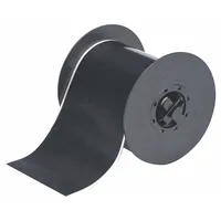 Continuous Label Stock: 4 in x 100 ft, Polyester, Black (Gloss), Outdoor (MPN B30C-4000-569-BK)